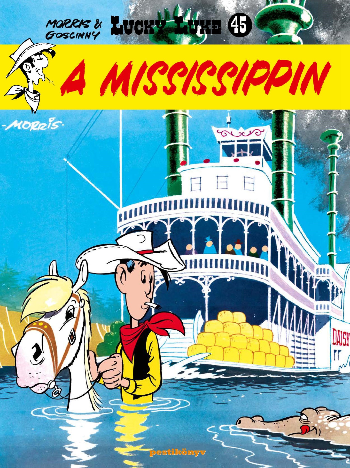 Lucky Luke 45. - A Mississipin - keménytáblás limitált kiadás